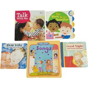 🪻BOGO🪻 Lot of 5 Baby Children's Board Books Mommy &‎ Me Bedtime 1st Songs